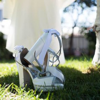 Joss Lou bridal sandal custom made